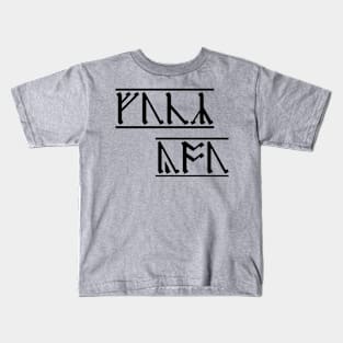 Rude Runes - Anglo-Saxon curse (6) Kids T-Shirt